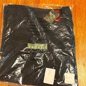 Sahalie Men's Size XXL 100% Nylon Zip Dry Cargo Shorts with 10" inseam. Black
